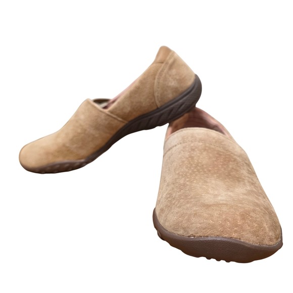 Skechers Relaxed Fit Cooled Memory Foam Suede Slip On Loafers Confort Shoes 8.5 - Picture 1 of 8
